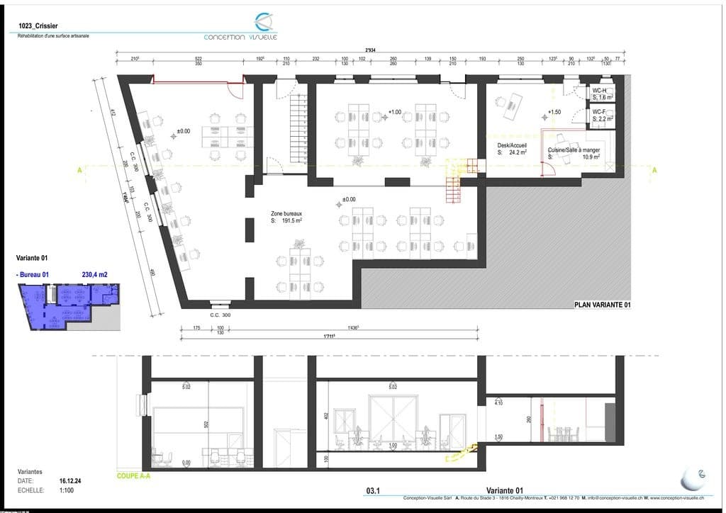 Büro an Rue du Mont 6, 1023 Crissier – Bild 4 von 4