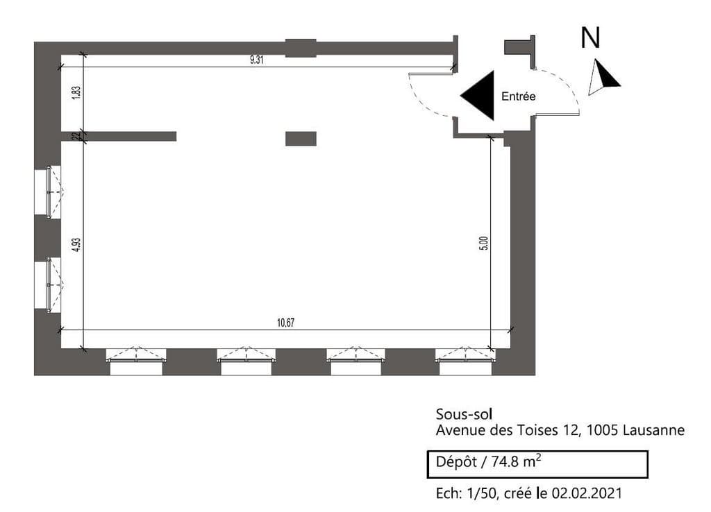 Lager an Av. des Toises 12, 1005 Lausanne – Bild 3 von 4
