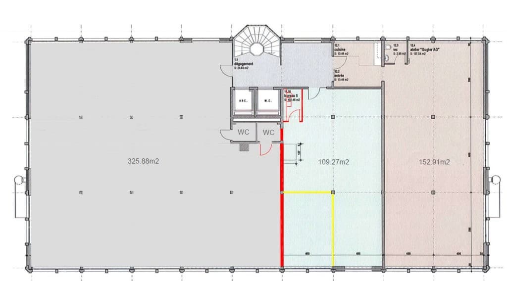 Büro an Route de Chésalles 48, 1723 Marly – Bild 3 von 3