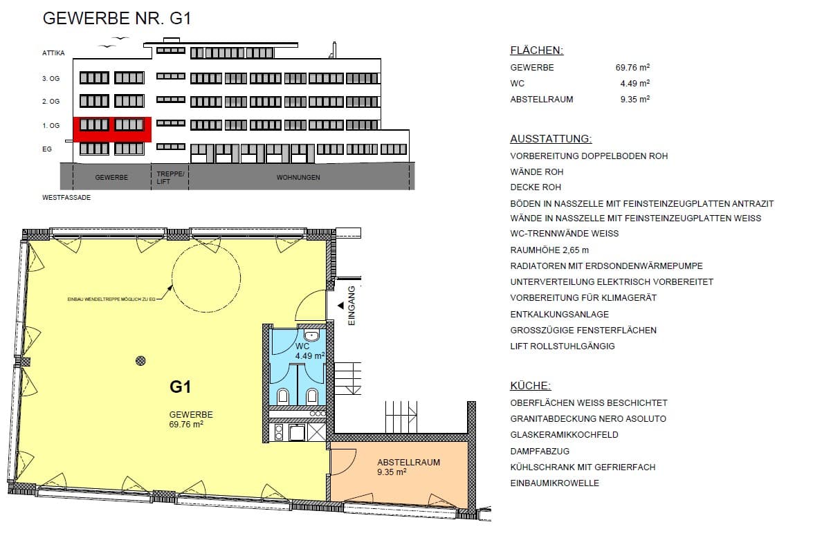Espace commercial au Wiesenstrasse 2, 5000 Aarau – Photo 2 sur 5