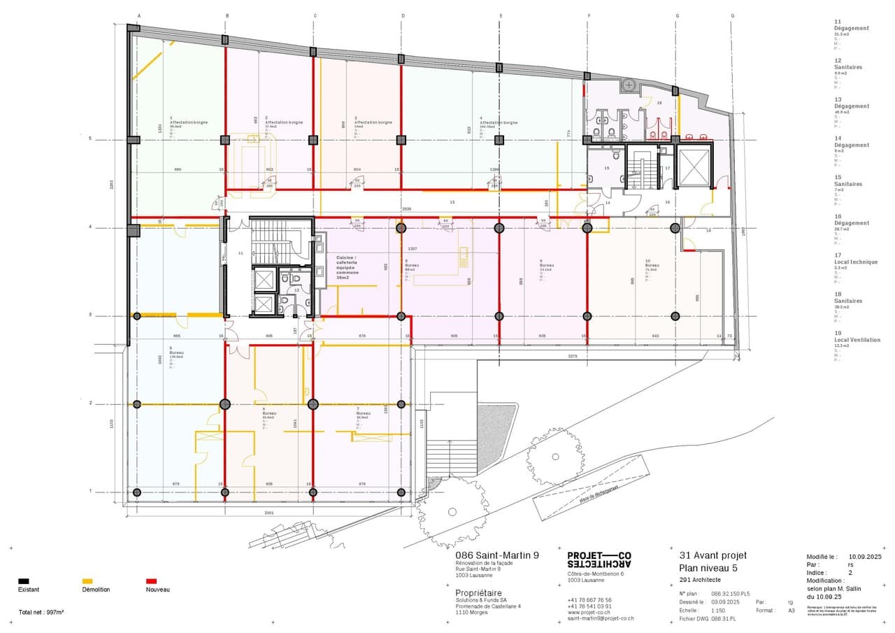 Büro an Rue Saint-Martin 9-11, 1003 Lausanne – Bild 4 von 4