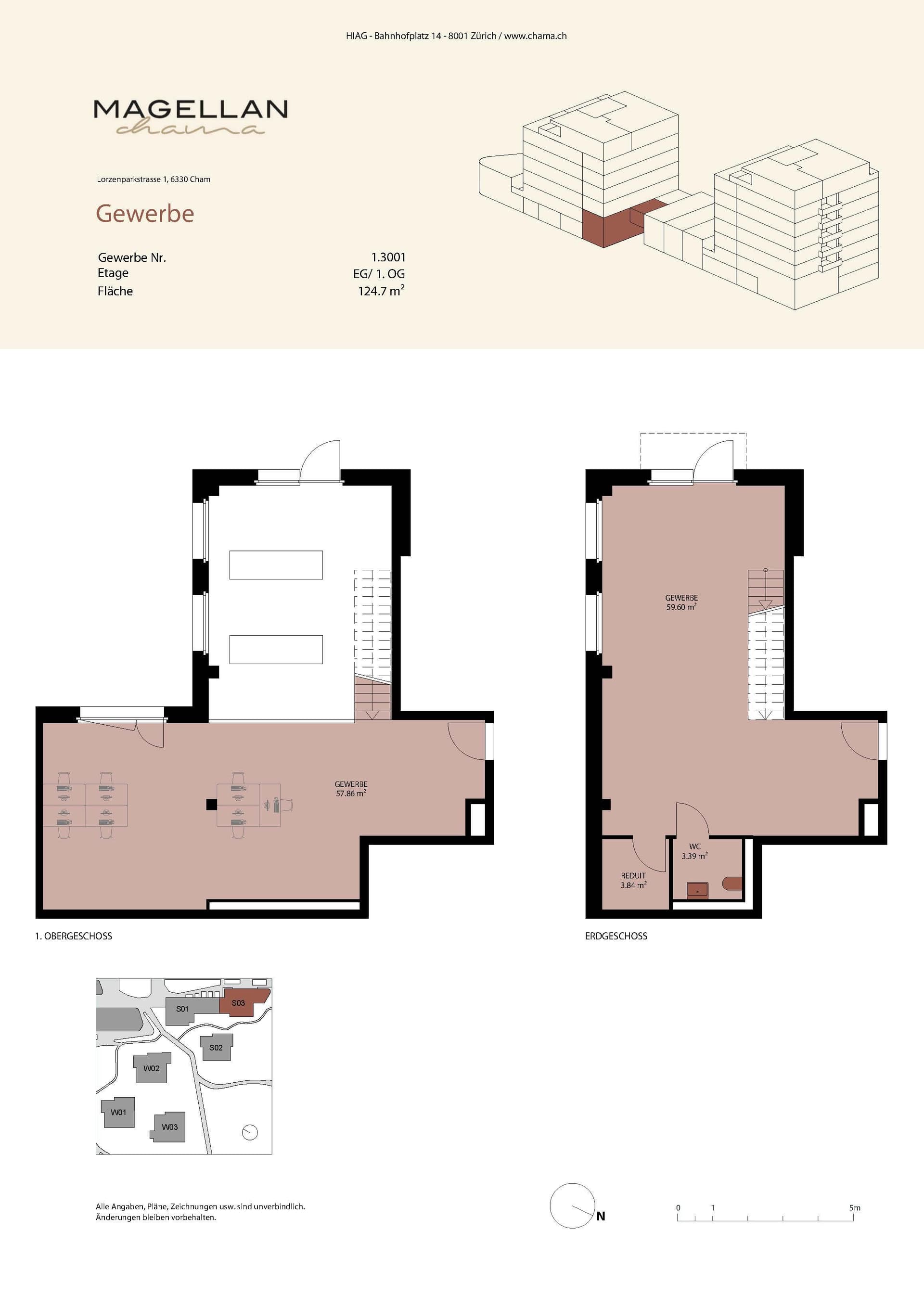 Büro an Lorzenparkstrasse 1, 6330 Cham – Bild 3 von 4