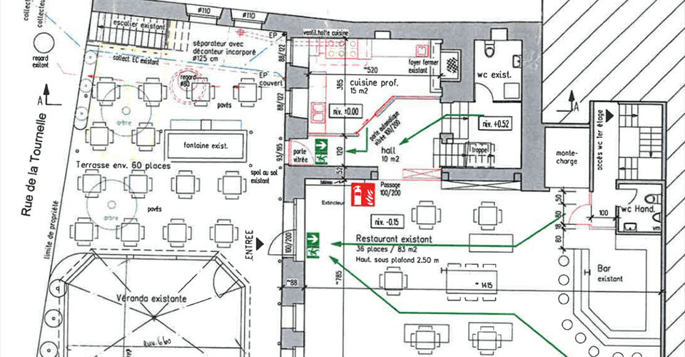 Rue de la Tournelle 42 à 56