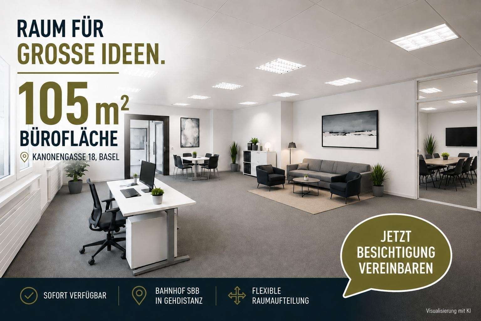 Atelier in 4051 Basel, 105m²