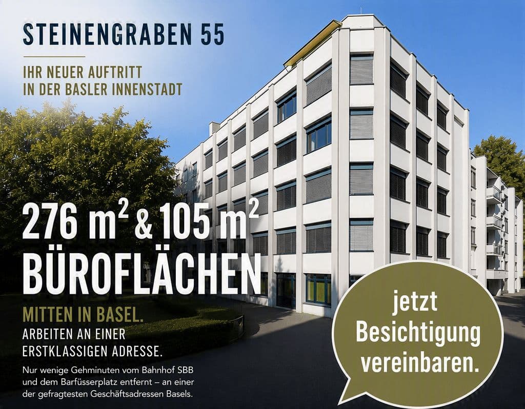 Büro in 4051 Basel, 276m²